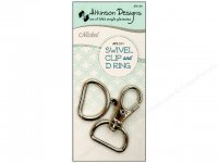 Swivel Clip and D Ring - Nickle by Atkinson Designs