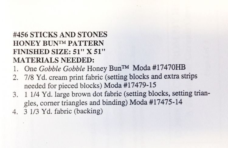 Sticks & Stones Honey Bun Pattern by Sandy Gervais - Click Image to Close