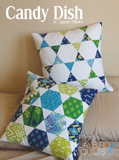 Candy Dish 16" Square Pillows by Jaybird Quilts - Click Image to Close