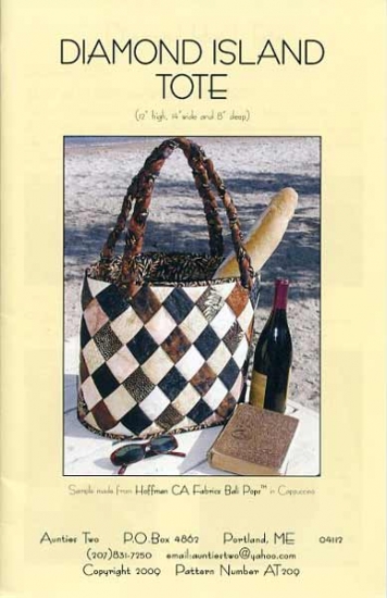 Diamond Island Tote by Aunties Two - Click Image to Close