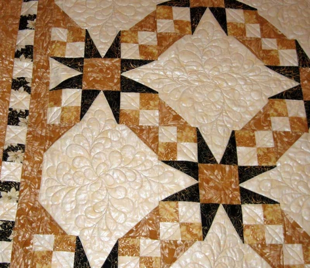 Tennessee Waltz Pieced Block with SID - Click Image to Close