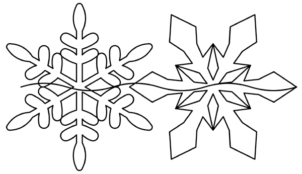 Snowflake Border - Click Image to Close
