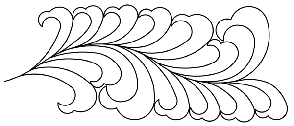 Fanciful Feathers Border - Click Image to Close
