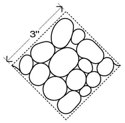 Pebble Fill 3 Square P2P - Click Image to Close