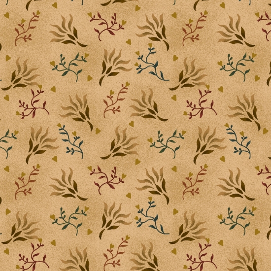108" Wide Backing, Spiced Paisley Seaweed - Click Image to Close