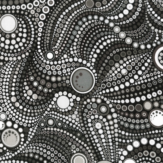 Circles & Dots 108" Wide Backing, Robert Kauffman Effervescense, - Click Image to Close