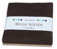 Bella Solids Charm Pack by Moda, Brown, SKU 9900PP 71