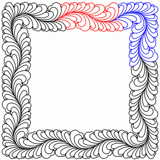 Fanciful Feathers Border - Click Image to Close
