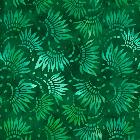 108" Wide Backing by Wilimgton Prints, Green Petals - Click Image to Close