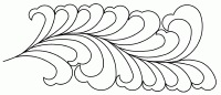 Fanciful Feathers Border