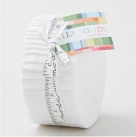 Bella Solids Jelly Roll by Moda, Milk, SKU 9900JR 98