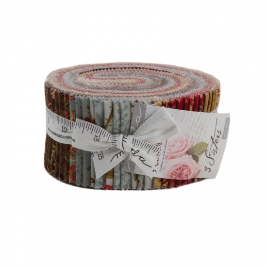 Rosewood By 3 Sisters For Moda Jelly Roll 4010 38 50 Three
