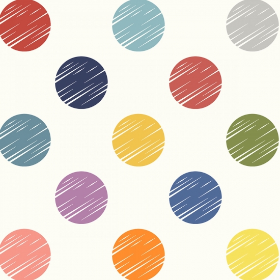 108" Wide Backing, Dotted Circles - Click Image to Close