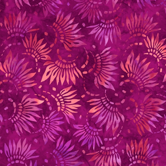 108" Wide Backing by Wilimgton Prints, Magenta Petals - Click Image to Close