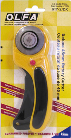 Olfa Ergonomic Rotary Cutter, 45mm - Click Image to Close