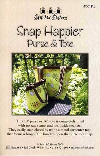Snap Happier Purse & Tote by Stitchin' Sisters - Click Image to Close