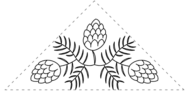 Pine Cone Triangle - Click Image to Close